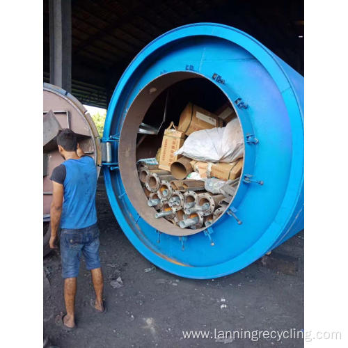 tire scrap pyrolysis plant